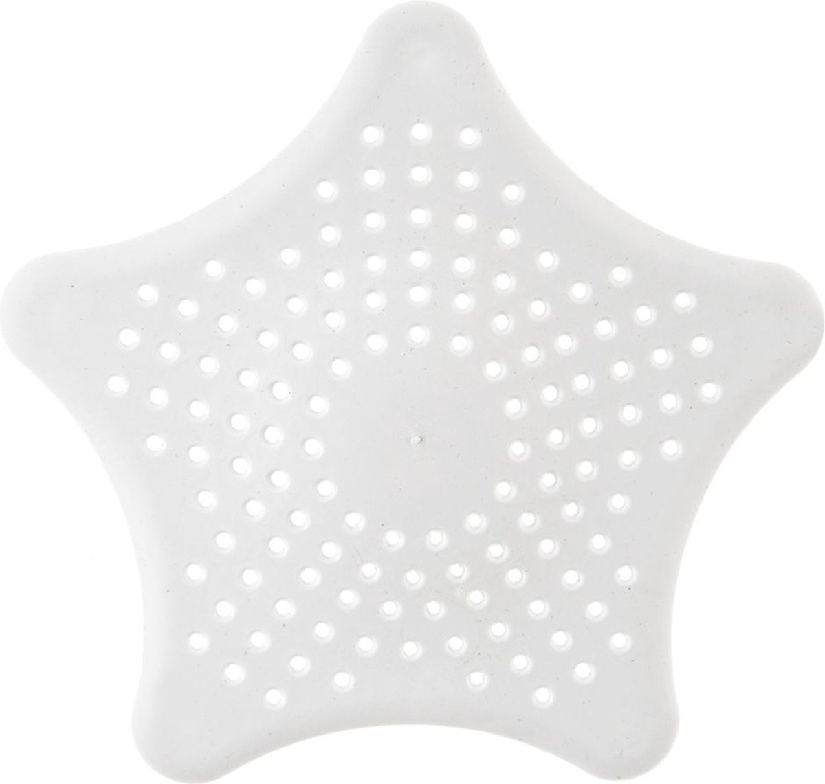 Goedkoopste Korfplug Zeef Wit met Zuignappen 16 cm - Spoelbak - Afvoerplug - Wastafel