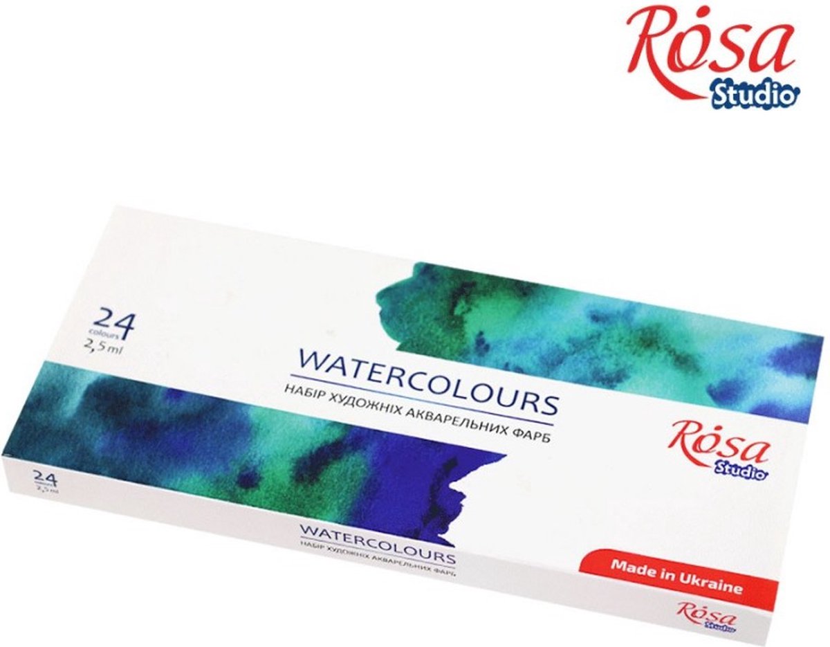 Set of student watercolor paints Rosa 24 pcs