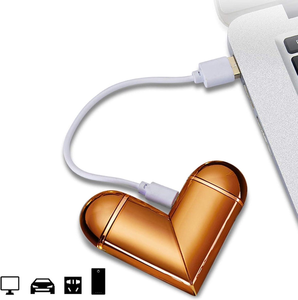 Briquet à arc électrique USB noir étanche pour bougies et cuisine
