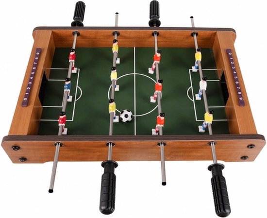 Foto: Playos tafelvoetbal speeltafel 50 x 31 cm tafelmodel arcade spel speelgoed voetbaltafel