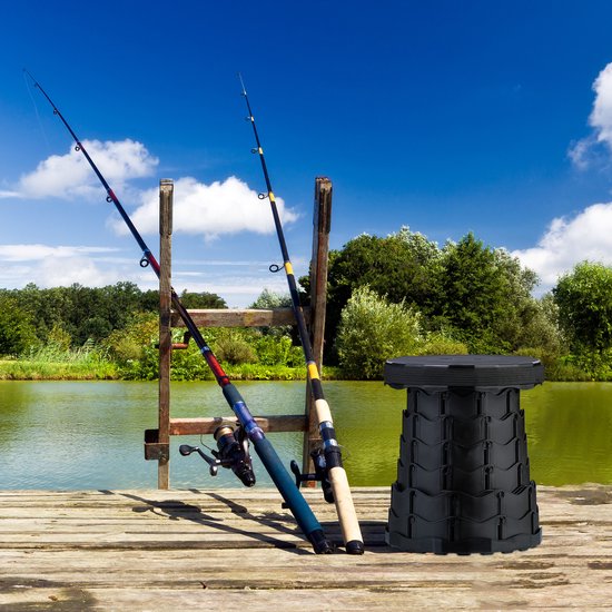 Camping krukje - telescopisch - hoogte verstelbaar - tot 100 kg - zwart van Camping — afbeelding 4