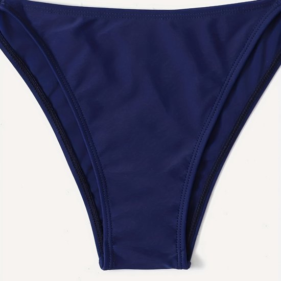 Nivard Bikini Femme - Bikini Filles - Maillot de Bain - Push Up - Maillots de Nager - Set Sexy - Haut & Bas - Bleu Marine - Taille XL