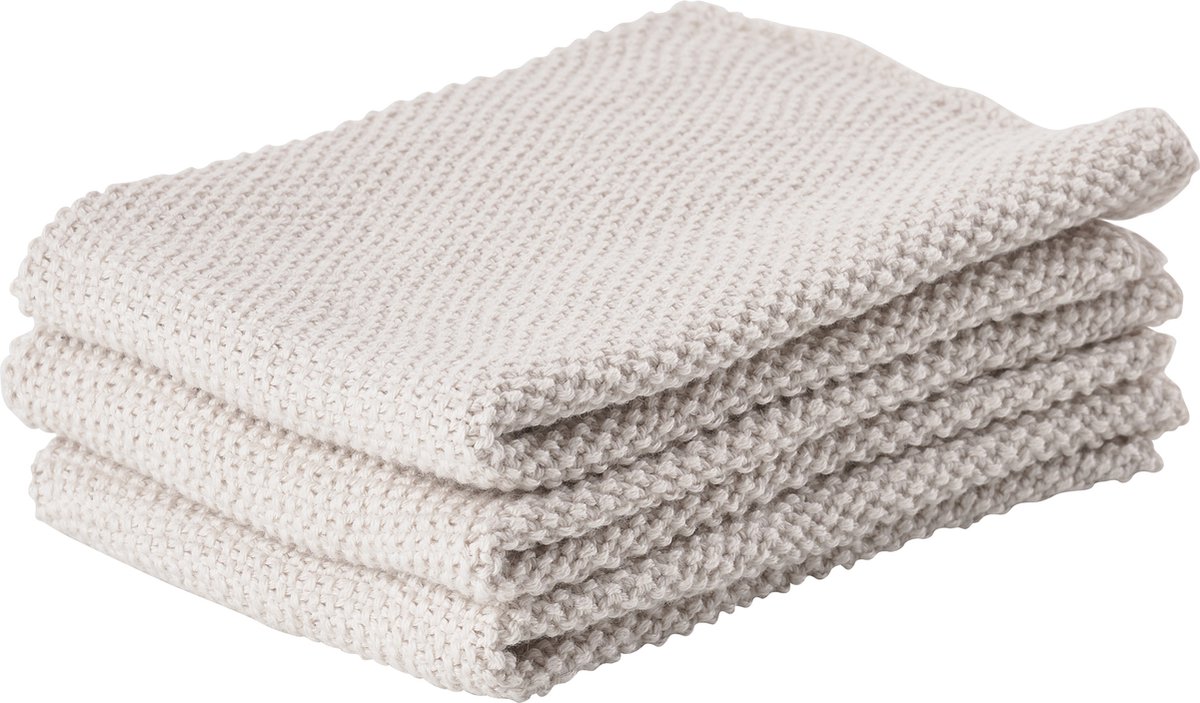 Zone Denmark Lappen 27 x 27 cm 3 stuks Warm Grey