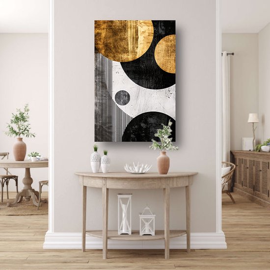 Tableau textures - Tableaux d'art abstrait - Décoration murale Art Deco - Tableaux classiques - Toile avec cadre tableau salon - Décoration murale toile avec cadre 75x100 cm