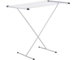 Bo-Camp - Droogrek - Compact - Staal - Schaarmodel - Wit - 9 Meter