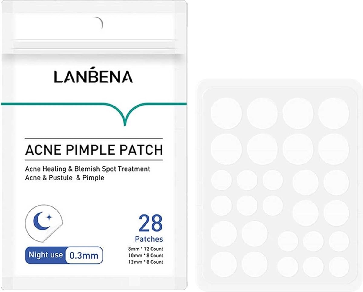 Goedkoopste Lanbéna - Hydrocolloid patches - Pimple Patches - 0.3 mm dikte - Acne Patch - Pimpel Patch - Acne Sticker - Acne Patches - Acnepleisters - Snelle Puistjesbehandeling - Hydrocolloïd Technologie - Tea Tree Olie - Onzichtbaar en Effectief