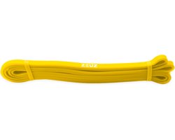 ZEUZ 1 Stuk Weerstandsband Elastiek voor Fitness & CrossFit – Resistance Stretch Power Bands voor Pull Ups, Krachttraining & Stretching - Geel