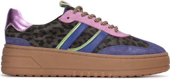 Sneaker Femme PS Poelman ANEMONE - Violet avec combinaison - Taille 38
