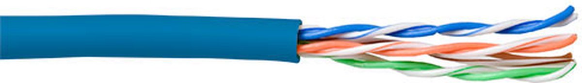 ACT EP560H CAT5E U/UTP Patchkabel Soepel Blauw - 100 meter