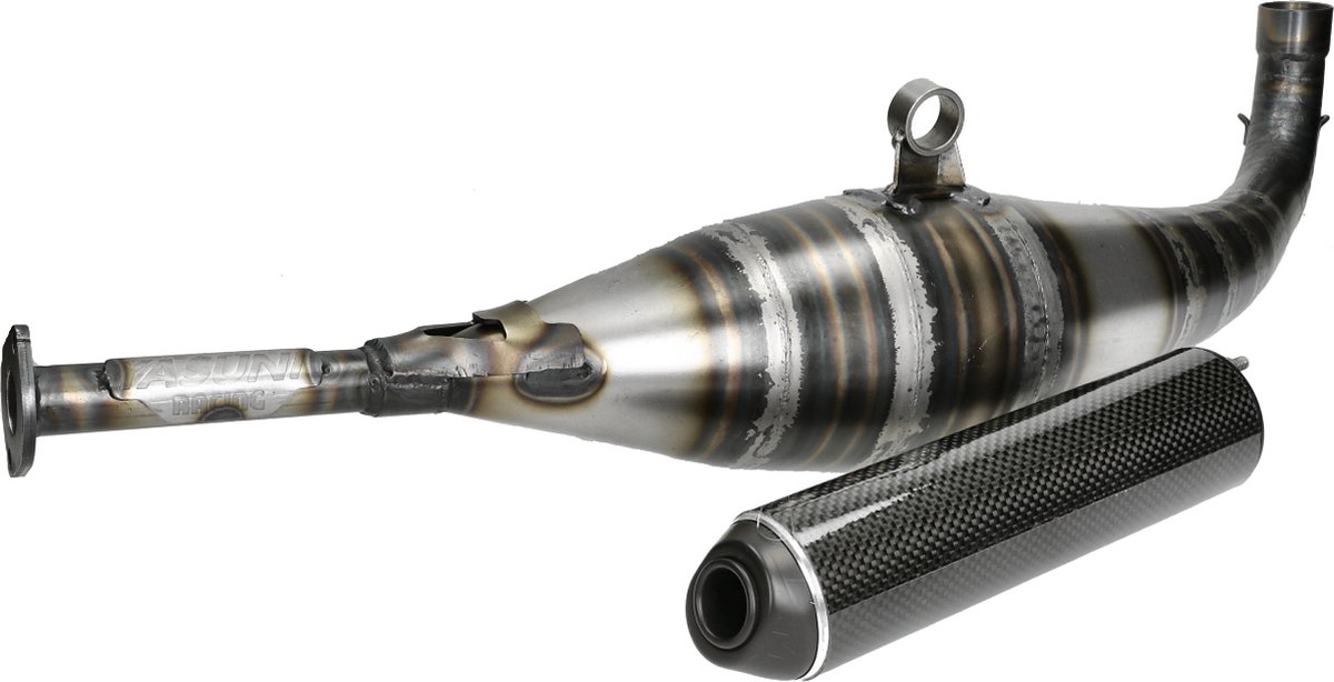 Uitlaat Yasuni C40 carbon Minarelli Horizontaal