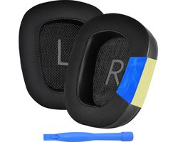 MMOBIEL Vervangende Oorkussens Geschikt voor Logitech G935/G933 Hoofdtelefoon – Cooling Gel Oorkussens voor G230, G231, G233, G332, G35, G430, G431, G432, G433, G533, G633, G633S, G635, G930 – Zwart