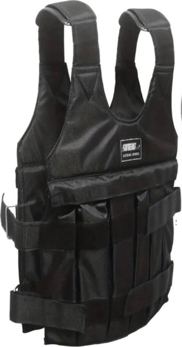 Nivard Gewichtsvest Alleen Vest Gewichtvest Weight Vest Tactical Vest Trainingsvest Heren Dames Unisex Zwart