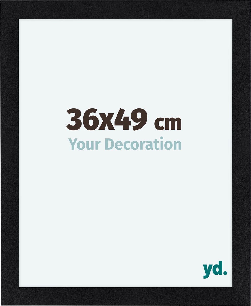 yd. Your Decoration - Fotolijst 36x49 cm - MDF - Zwart Mat - Como