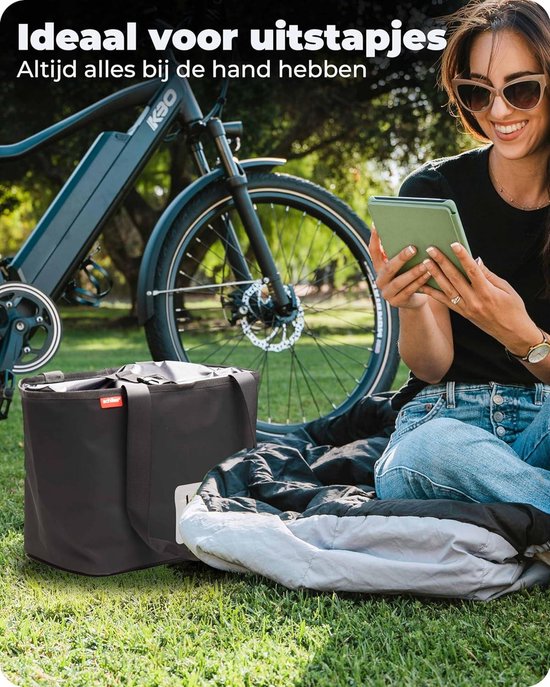 Fietsmand - Fietsstuurtas-houder Fietstas-boodschappentas voor fiets waterdicht van FastRider — afbeelding 4