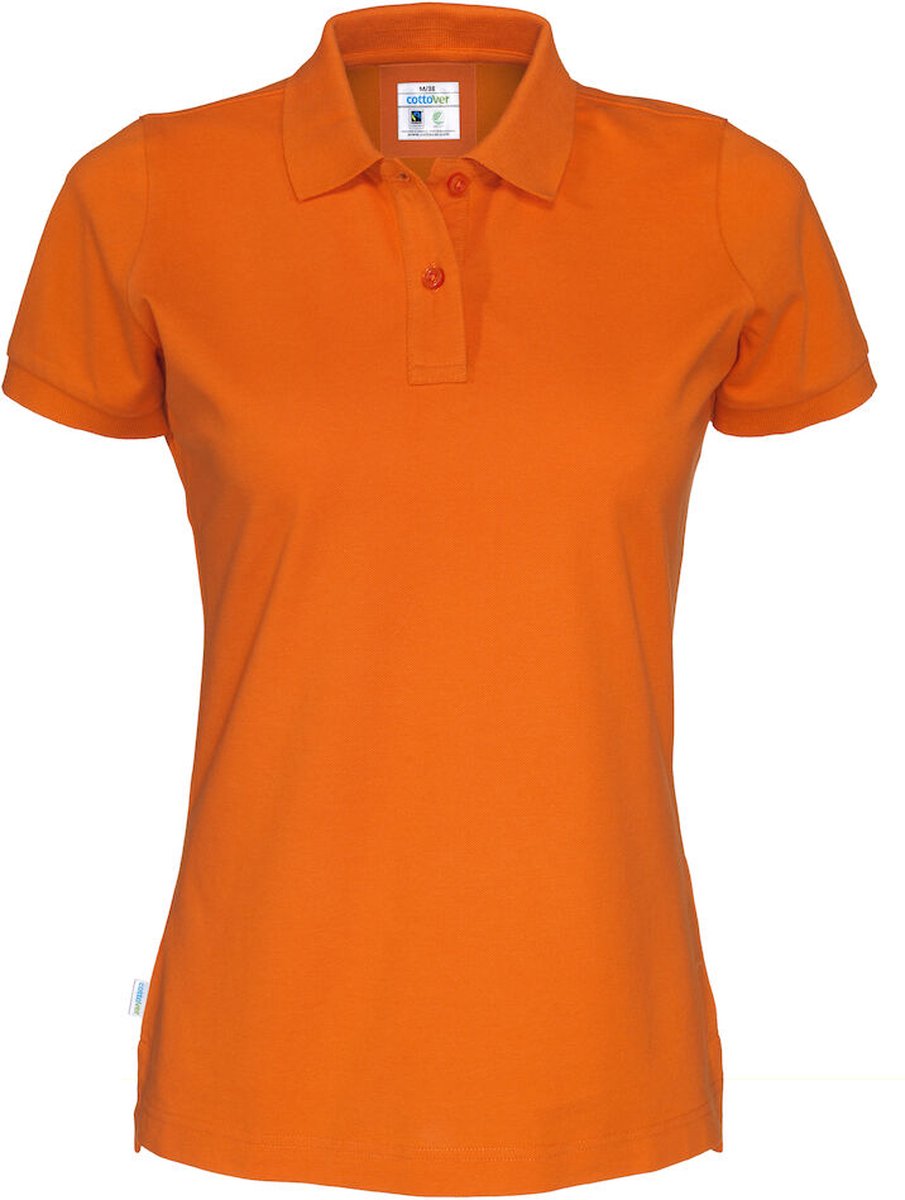 Cottover POLO PIQUE LADY - GOTS GECERTIFICEERD 141005 - Oranje - XXL