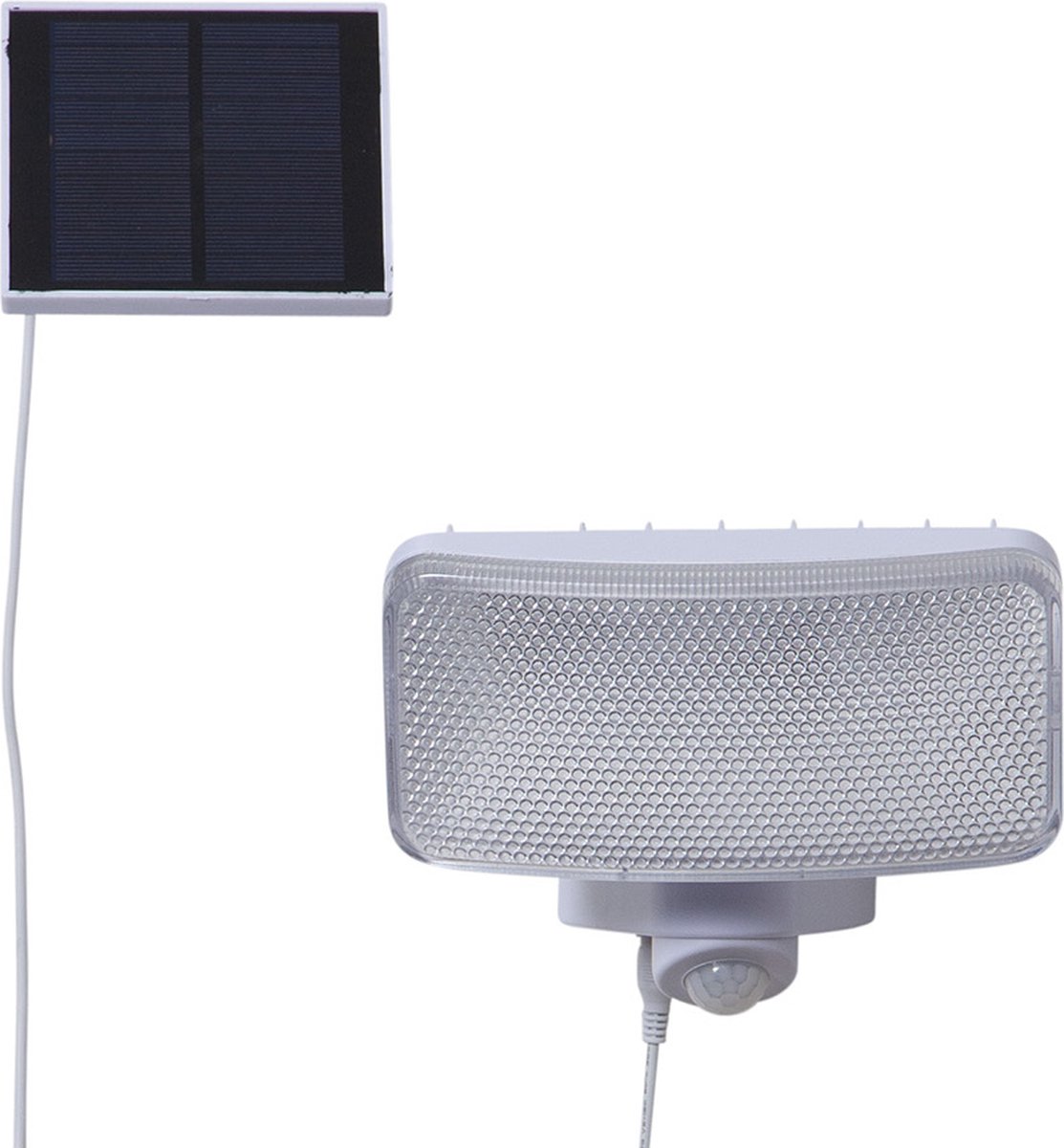 Star Trading Solar Spotlight Powerspot, wit, verlichting, LED, schemersensor, bewegingssensor, warm wit, buiten, 18 cm