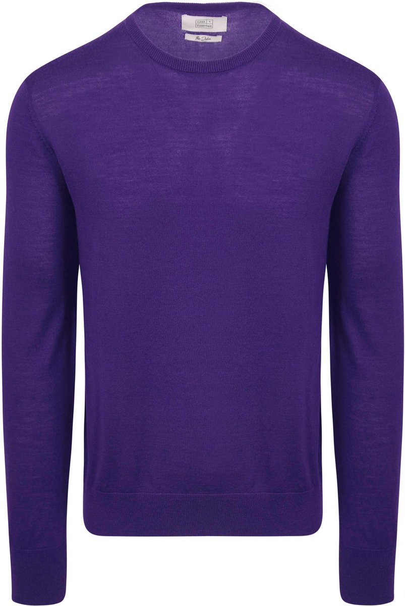 King Essentials The John Pullover Merino Paars - Maat XXL - Heren - Pullovers