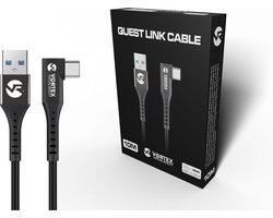 VORTEX VR 10 m USB-A naar Meta Quest Link-kabel voor Quest 3 / Quest 3S / Quest 2 – 5 Gbps USB 3.2 PC-VR-data- en oplaadkabel