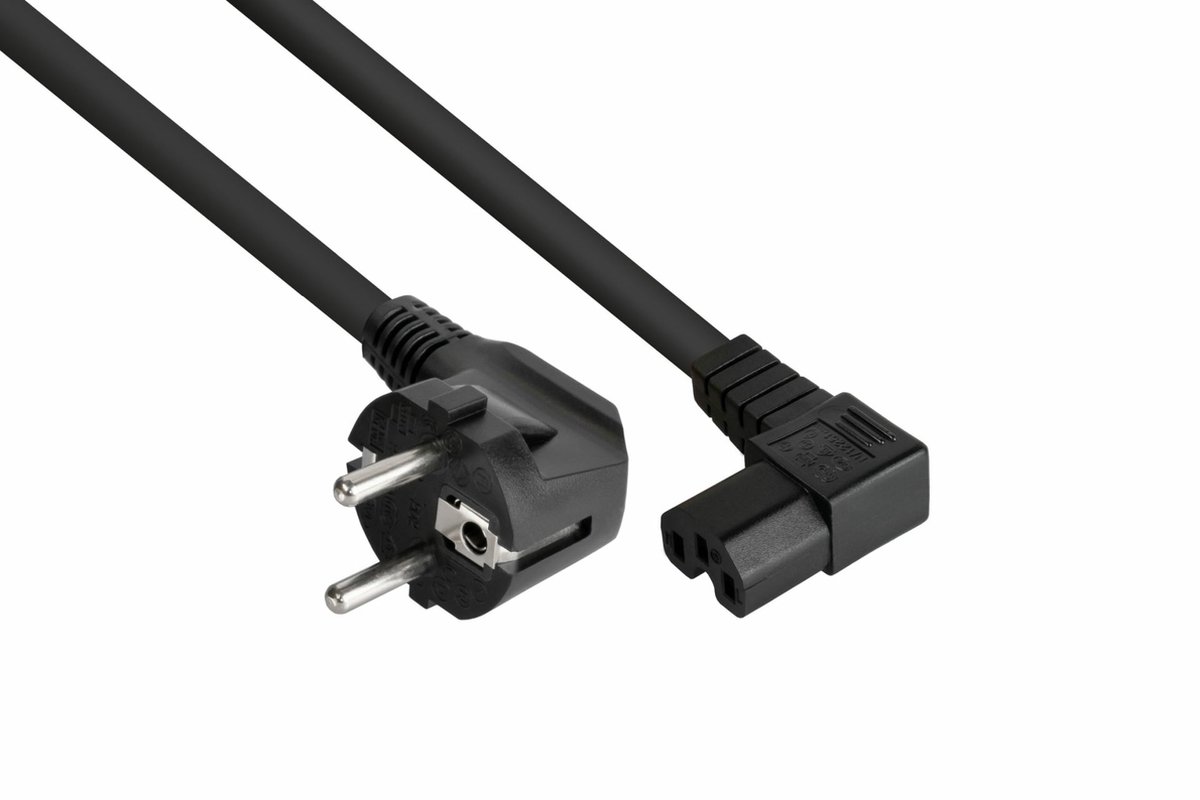 Kabelmeister SK0151-S030 electriciteitssnoer Zwart 3 m Netstekker type E+F IEC C15