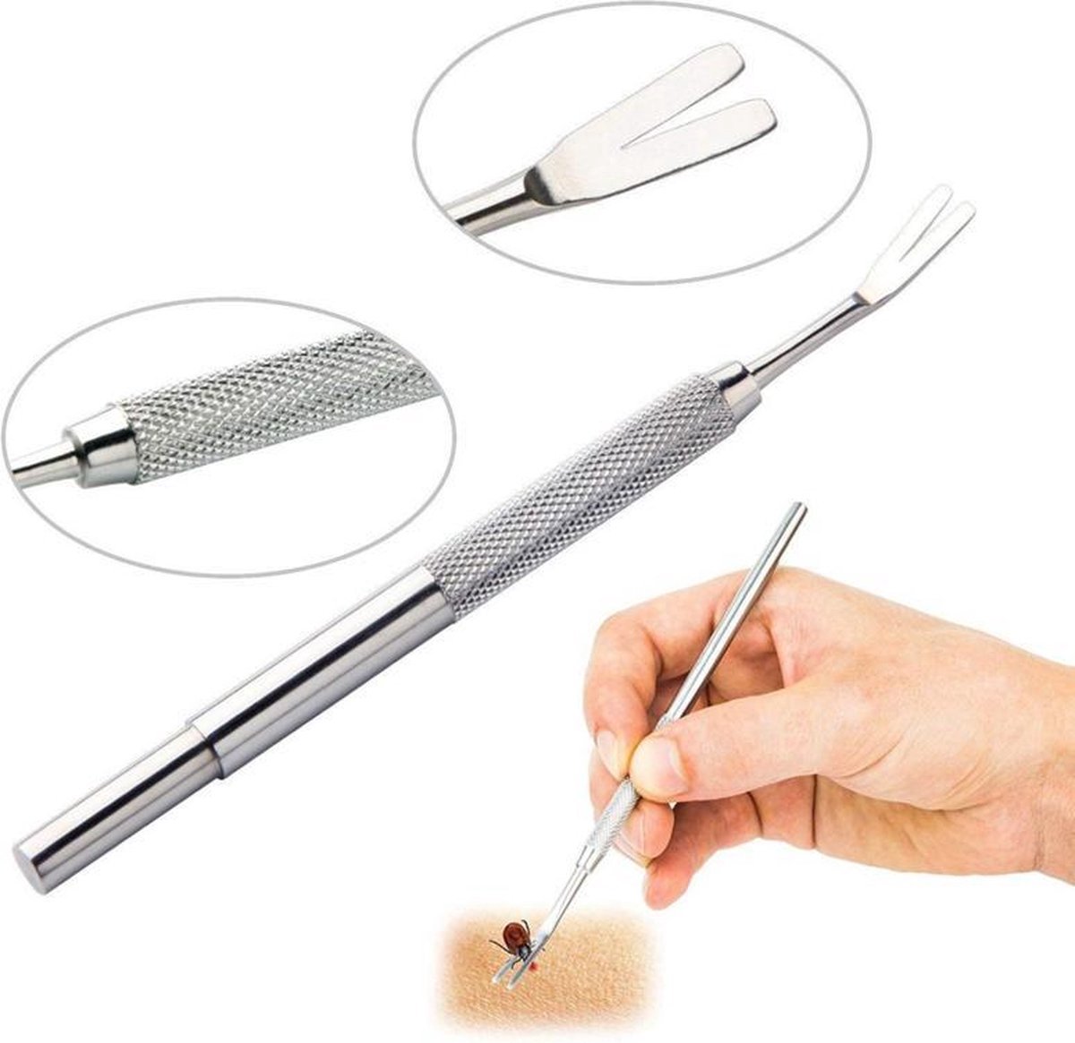 Goedkoopste Tekentang RVS - Veilig verwijderen Ticktool - van Heble®
