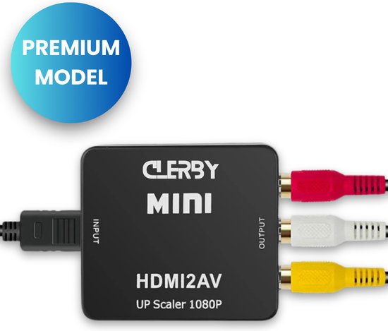 Foto: Clerby av naar hdmi converter tulp naar hdmi converter wii hdmi switch av to hdmi 1080p full hd zwart