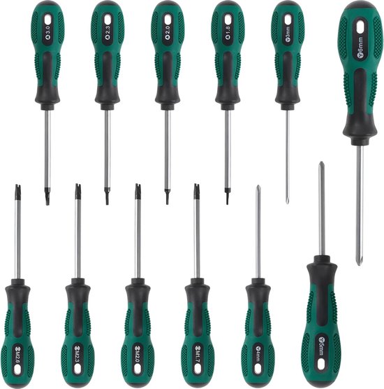 TOTAL Schroevendraaierset Bevat 2 Stuks Staal Magnetische Punt Ergonomische Handgreep Ideaal Voor Zwaar Gebruik 3249303202 TOTAL Schroevendraaierset Bevat 2 Stuks Staal Magnetische Punt Ergonomische Handgreep Ideaal Voor Zwaar Gebruik 3249303202