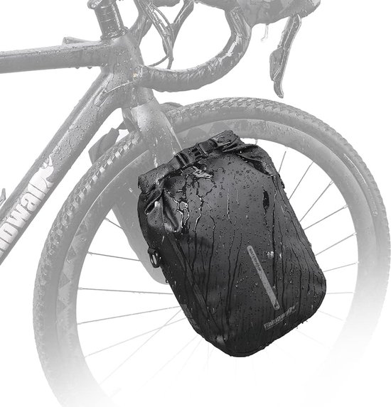 Rohtar Waterdichte fietstas - 18L of 25L 3-in-1 schoudertas, rugzak, fietstas reisbagagedrager - Mountainbike-rugzak - verstelbare riemen, stuurklemmen, verborgen ritssluitingen - rood