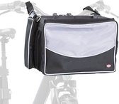 Trixie panier vélo pour guidon nylon noir / gris 41x26x26 cm