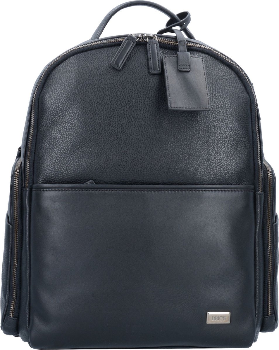 BRIC'S Laptop rugzak Rugzak met laptopvak Torino Business Backpack Black Zwart