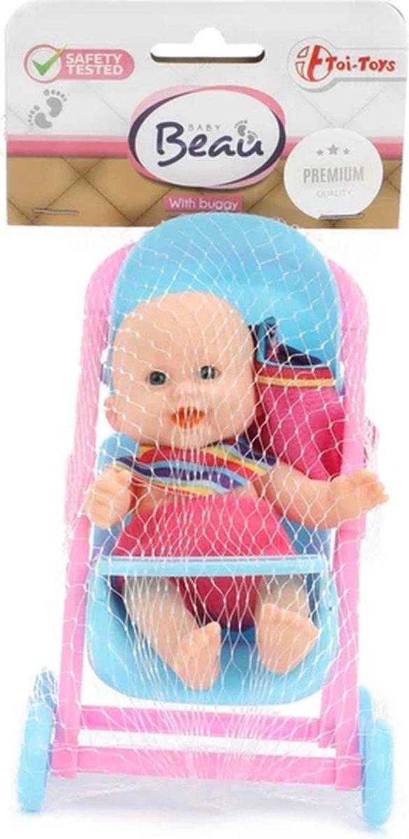 Baby Beau Mini Babypop Zittend, 12cm — cadeau in Spellen & Speelgoed - foto 4