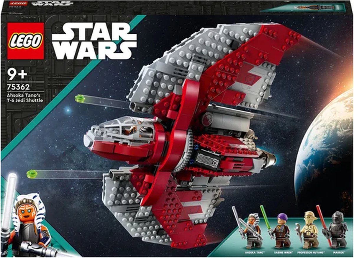 LEGO Star Wars Ahsoka Tano's T-6 Jedi shuttle Bouwbaar Ruimteschip - 75362 — afbeelding 16