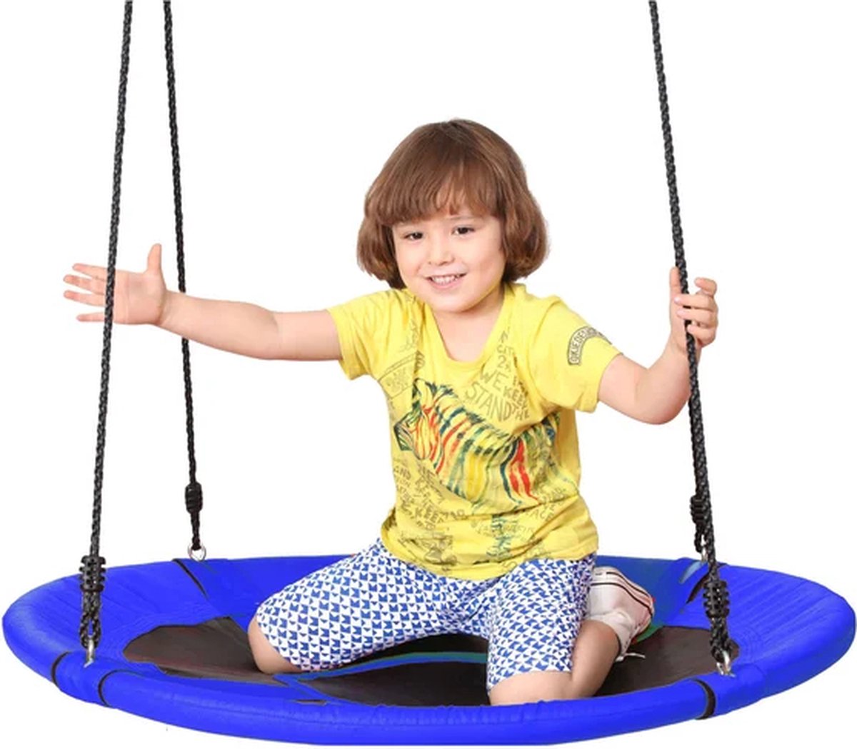 Outdoor Play Schommel - Speelgoed - diameter 100cm - Max 100kg - Verstelbaar ophangtouw — afbeelding 5