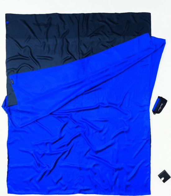Cocoon Dekenmodel 2 persoons lakenzak - Blauw - Zijde van Cocoon — afbeelding 4