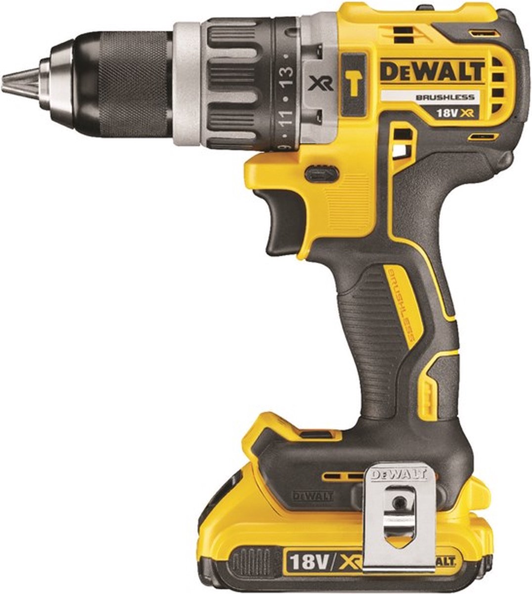 DeWALT DCD796D2 18 Volt Accu klopboormachine met 2x 2.0Ah XR accu's en lader in TSTAK koffer – foto 3