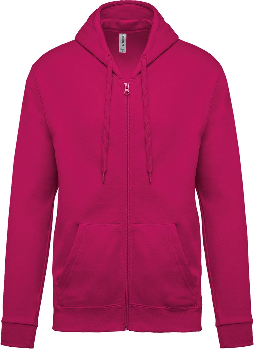Kariban Sweater met rits en capuchon K479 - Fuchsia - S