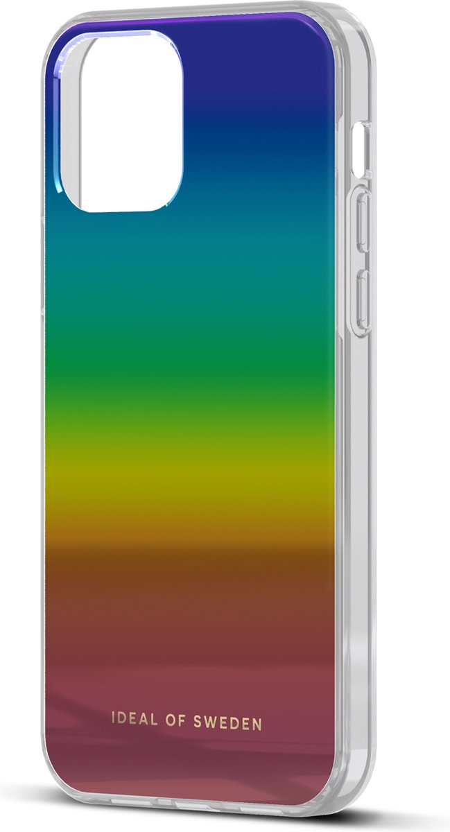 iDeal of Sweden Mirror Case geschikt voor Apple iPhone 12 (Pro) - Rainbow