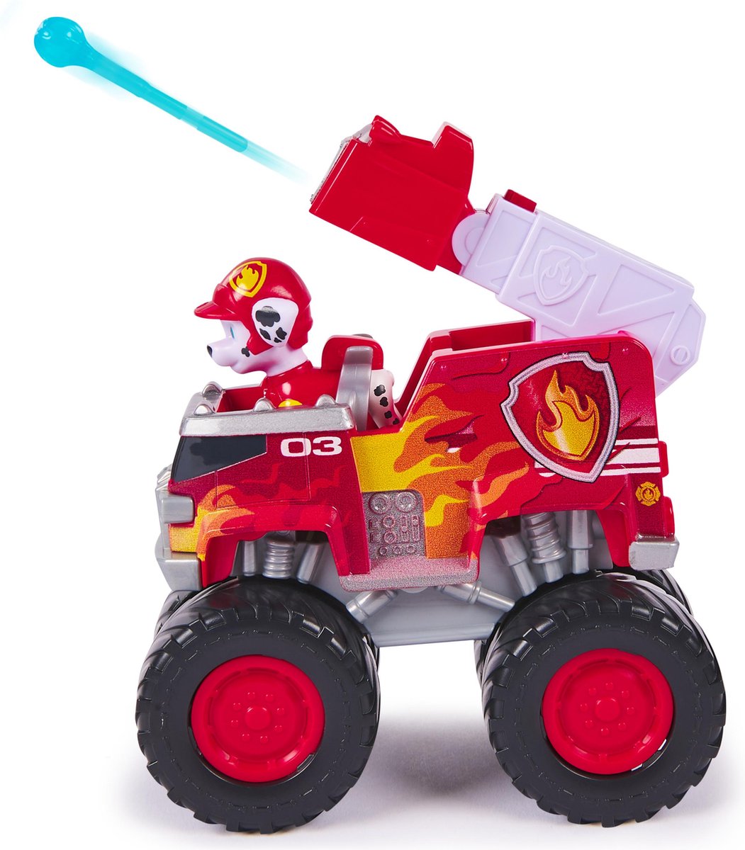 PAW Patrol Reddingswagens - Brandweerauto met Marshall speelfiguur - Speelgoedauto — afbeelding 14