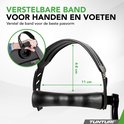 Verstelbare banden (4-8cm) voor handen en voeten op de Tunturi Cardio Fit M50.