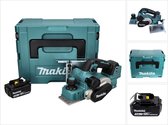Makita DKP 181 F1J Accu schaafmachine 82 mm 18 V borstelloos + 1x accu 3.0 Ah + Makpac - zonder lader