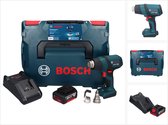 Bosch GHG 18V-50 Professionele snoerloze heteluchtblazer 18 V 300° C / 500° C + 1x accu 5.0 Ah + lader + L-Boxx