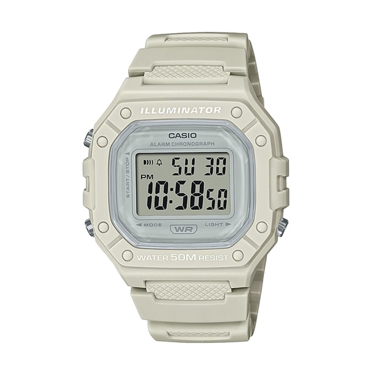 Casio Casio Collection W-218HC-8AVEF Horloge - Kunststof - Grijs - Ø 38 mm