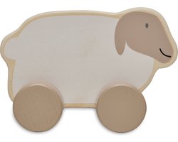 Jollein Houten speelgoedauto Farm Lamb