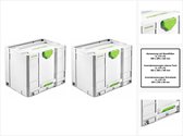 Festool Systainer T-LOC SYS-COMBI 3 gereedschapskoffer 2 st. ( 2x 200118 ) 396 x 296 x 322 mm