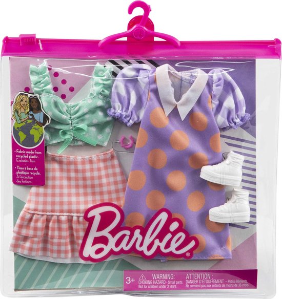 Barbie Vetements Outfit Poupees Accessoires de vetements pour bebe 2 pack Robe. bol