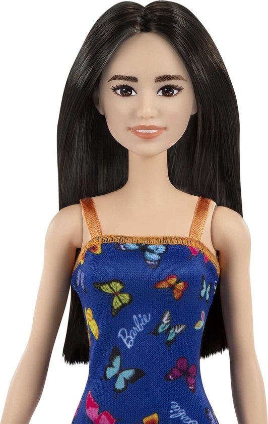 Barbie Barbiepop Trendy Blauwe Jurk Met Vlinders — afbeelding 2