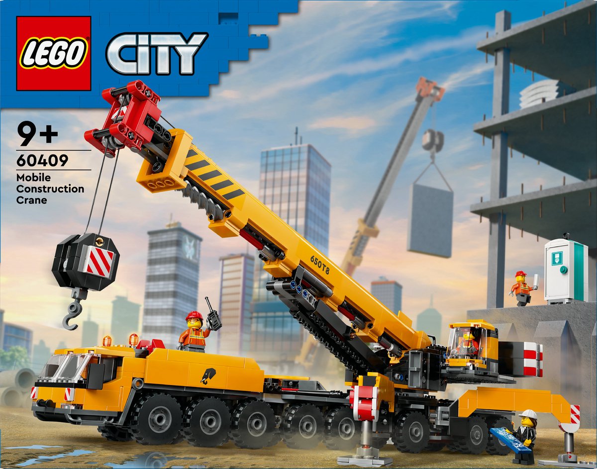 LEGO City Gele mobiele bouwkraan speelgoedset - 60409 — afbeelding 14