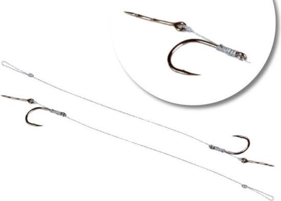 Filex BARBLESS Method Feeder Braided Rig w/ Bait Spike - Haakmaat #8 - 0.12mm - 2 stuks - Method Onderlijn van Filex — afbeelding 2