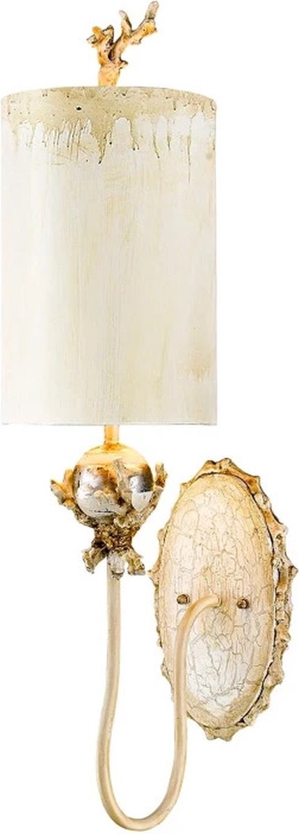 Flambeau LED Wandlamp Trellis | 1X E27 Max 60W | Putty Patina & Silver Leaf