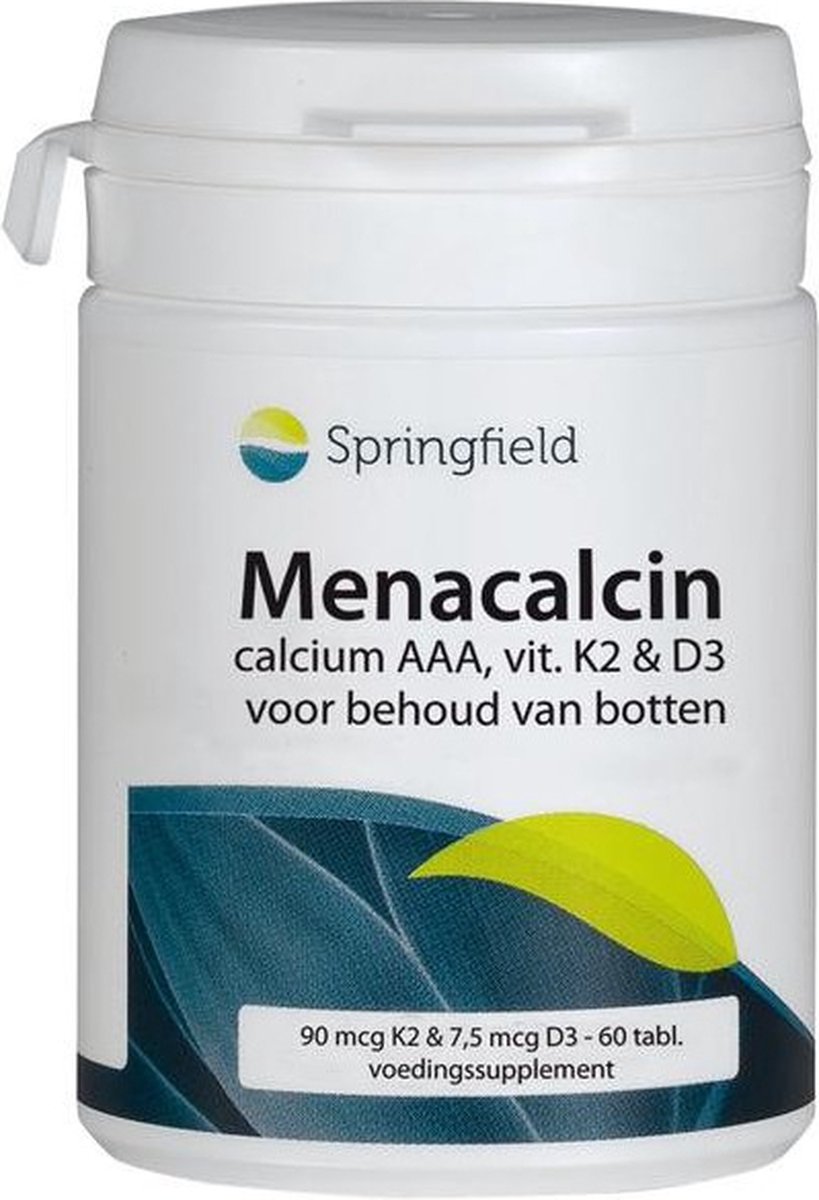 Goedkoopste Springfield Menacalcin Vitamine K2 - 60 Tabletten