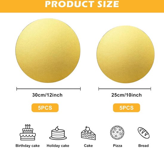 Orixo 200 stuks mousse taartbodem, 100 ronde cakeborden à 9 cm, 100 vierkante mini-taartborden met handgrepen voor bruiloften, feesten, gebak, goud